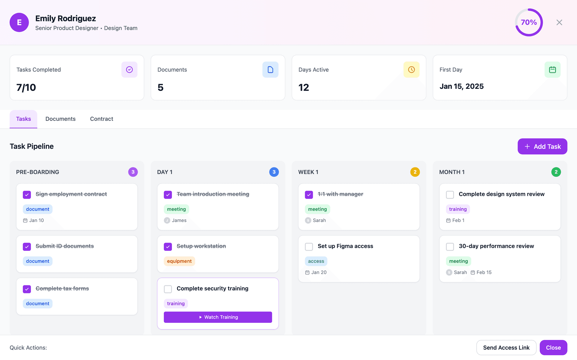 Onboarding Mjukvara